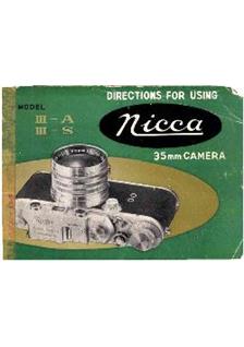 Nicca Nicca manual. Camera Instructions.